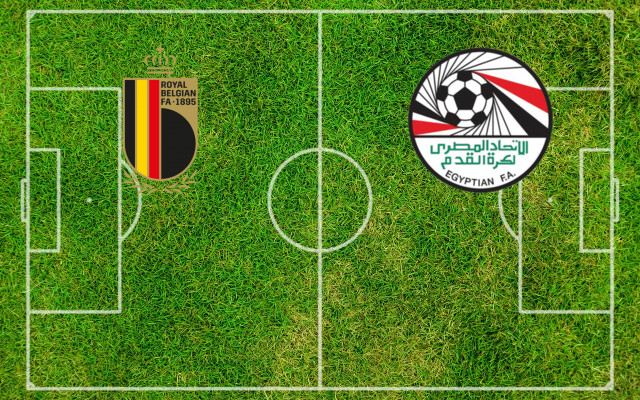 Alineaciones Bélgica-Egipto