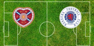Alineaciones Hearts-Rangers