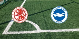 Alineaciones Middlesbrough-Brighton