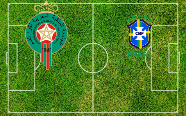 Alineaciones Marruecos-Brasil