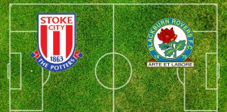 Alineaciones Stoke-Blackburn