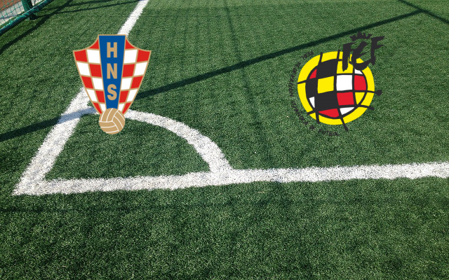 Alineaciones Croacia-España
