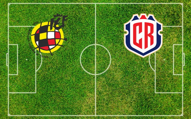 Alineaciones España F-Costa Rica F