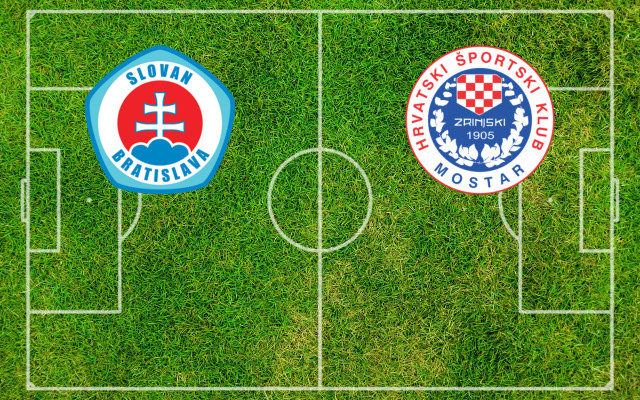 Alineaciones Slovan-Zrinjski Mostar