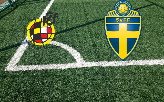 Alineaciones España F-Suecia F