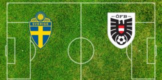 Alineaciones Suecia-Austria
