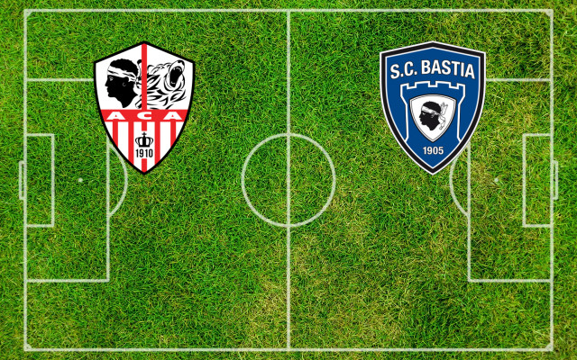 Alineaciones AC Ajaccio-SC Bastia