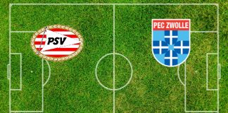 Alineaciones PSV-Zwolle