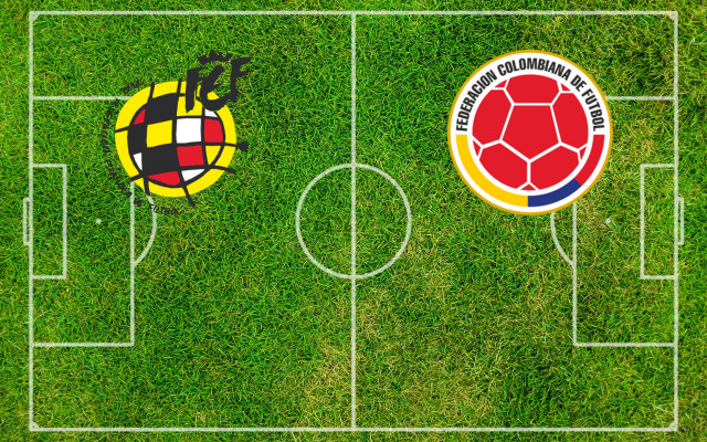 Alineaciones España-Colombia
