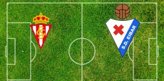 Alineaciones Sporting de Gijón-Eibar