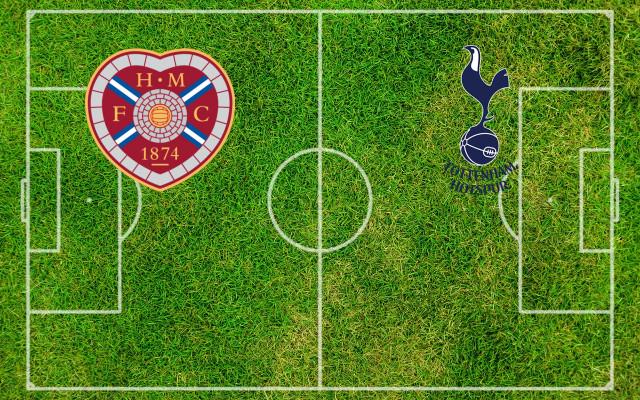 Alineaciones Hearts-Tottenham