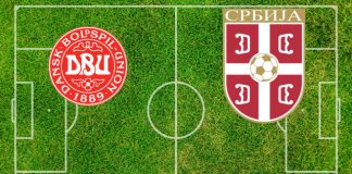 Alineaciones Dinamarca-Serbia