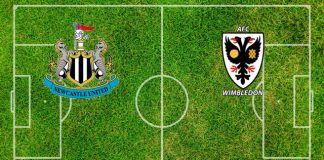 Alineaciones Newcastle-AFC Wimbledon
