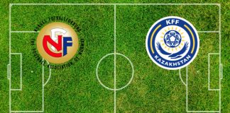 Alineaciones Noruega-Kazajistán